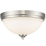 Bordeaux Ceiling Light - Brushed Nickel / Matte Opal