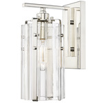 Alverton Wall Sconce - Polished Nickel / Clear