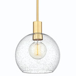 Margo Pendant - Olde Brass / Clear Seedy