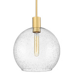 Margo Pendant - Olde Brass / Clear Seedy