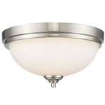 Bordeaux Ceiling Light - Brushed Nickel / Matte Opal