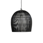 Buri Bulb Pendant - Black / Black