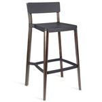 Lancaster Bar/ Counter Stool - Dark Stained Ash / Dark Grey