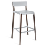 Lancaster Bar/ Counter Stool - Dark Stained Ash / Light Grey