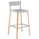 Lancaster Bar/ Counter Stool - Natural Ash / Light Grey