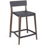 Lancaster Bar/ Counter Stool - Dark Stained Ash / Dark Grey