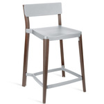 Lancaster Bar/ Counter Stool - Dark Stained Ash / Light Grey