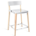 Lancaster Bar/ Counter Stool - Natural Ash / Aluminum