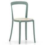 On & On Wood Stacking Chair - Light Blue PET / Oak