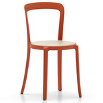 On & On Wood Stacking Chair - Orange / Oak