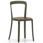 On & On Wood Stacking Chair - Green / Walnut