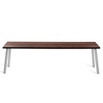 Run Bench - Clear Anodized Aluminum / Walnut Plywood