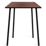 Run High Table - Black Powder Coated Aluminum / Walnut Plywood