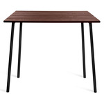 Run High Table - Black Powder Coated Aluminum / Walnut Plywood