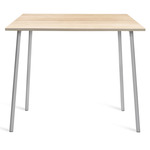 Run High Table - Clear Anodized Aluminum / Accoya Wood