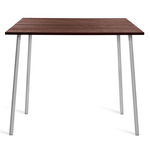 Run High Table - Clear Anodized Aluminum / Walnut Plywood