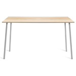 Run High Table - Clear Anodized Aluminum / Accoya Wood