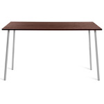 Run High Table - Clear Anodized Aluminum / Walnut Plywood