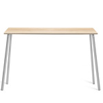 Run High Side Table - Clear Anodized Aluminum / Accoya Wood