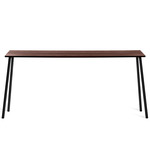 Run High Side Table - Black Powder Coated Aluminum / Walnut Plywood