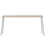 Run High Side Table - Clear Anodized Aluminum / Ash Plywood