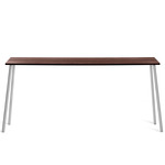 Run High Side Table - Clear Anodized Aluminum / Walnut Plywood