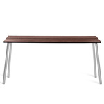 Run Side Table - Clear Anodized Aluminum / Walnut Plywood