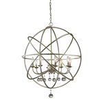 Acadia Chandelier - Antique Silver