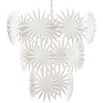 Bismarkia Chandelier - Gesso White