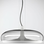 Aurelia S45 Pendant - Matte White / Smoke Grey