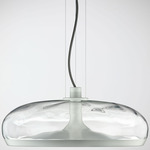 Aurelia S45 Pendant - Matte White / Transparent Water