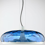 Aurelia S45 Pendant - Matte White / Blue Water