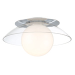 Ancona Ceiling Light / Wall Sconce - Chrome / White