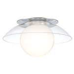 Ancona Ceiling Light / Wall Sconce - Chrome / White