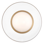 Ancona Ceiling Light / Wall Sconce - Soft Brass / White