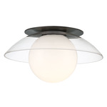 Ancona Ceiling Light / Wall Sconce - Metallic Black / White