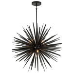 Trapani Chandelier - Metallic Black