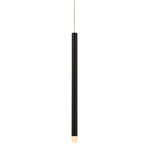 Amalfi Pendant - Matte Black / Frosted