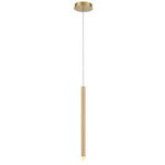 Amalfi Pendant - Plated Brushed Gold / Frosted