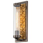 Elysian Wall Light - Dark Bronze / Clear