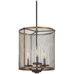 Marsden Commons Pendant - Smoked Iron / Aged Gold / Clear