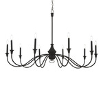 Halifax County Chandelier - Textured Black