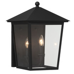 Noble Hill Outdoor Wall Light - Sand Coal / Clear