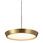 Rhythm Pendant - Antique Brass / White