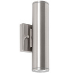 Beverly Outdoor Color-Select Wall Sconce - Satin Nickel / Textured Grey