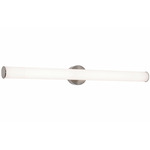 Leia Color-Select Bathroom Vanity Light - Satin Nickel / Frosted