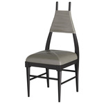 Biziki Dining Chair - Ebony / Morel Leather