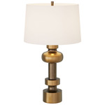 Zamir Table Lamp - Antique Brass / Ivory