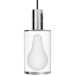 A Lamp Pendant - Polished Chrome / Clear