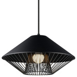 Phoenix Chandelier - Black / Black / Gold